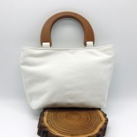 Bamboo And Wood Handbag Handmade Artistic Plain Bag Blank Bag Diy Artistic Small Fresh Chinese Clothing Accessories Cloth Bag