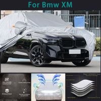 ผ้าคลุมรถเต็มรูปแบบกันน้ำใช้กลางแจ้งกันแสงยูวีสำหรับ BMW XM 210T ฝาครอบป้องกันหิมะฝุ่นฝน