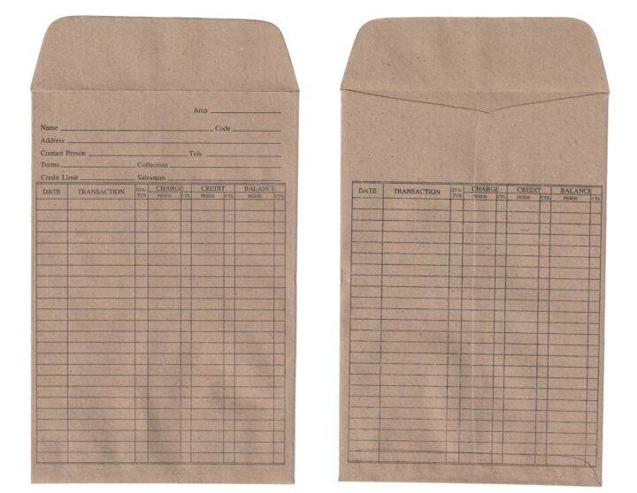 [Golden Dragon] Statement of Account Envelope, Account Envelope, 6x9in