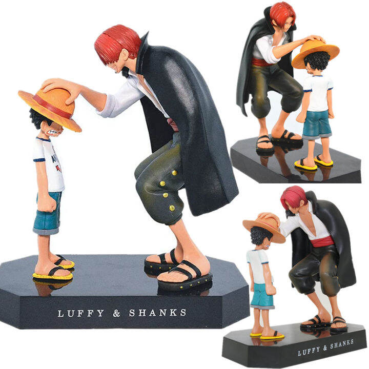 18cm Anime Luffy And Shanks Action Figures Cartoon Model Figure