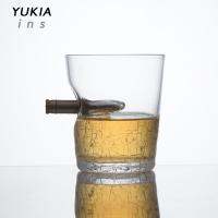 【CW】☏❁  290ml Glass With Embedded Shot Lowball for Old Fashioned Scotch Bourbon Cocktails Beer Mug Drinking