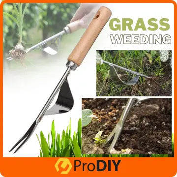 Hand Weeder Tool Manual Weed Puller Garden Weeding Tool Weed Remover Tool  With Ergonomic Handle Manual Root Weeding Fork For Garden Lawn Farmlan -z