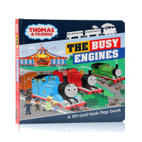 English original genuine small train Thomas and his friends Thomas and friends the busy engines cardboard flip book picture book childrens early education book