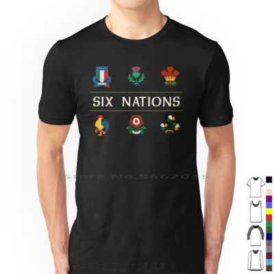 France Ireland Nations [hot]Six Sport Trophy England Cotton Scotland Nations Shirt Six Rugby Italy Tournaments 100% Wales T Rugby