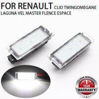 [2023ร้อน] ไฟป้ายทะเบียน LED รถยนต์สำหรับ Renault Megane 2 Clio Laguna 2 Megane 3 Twingo Master Vel Satis โคมไฟไม่มีข้อผิดพลาด Canbus