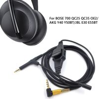 for BOSE 700 QC25 QC35 OE2 Gaming Earphone 2m Aux Cable 3.5mm Male to 2.5mm Male Audio Headphone Cable Cord with Microphone  Cables