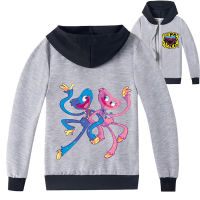 Poppy Playtime Clothes Kids Hooded Jackets for Girls Huggy Wuggy Sweatshirt Children Zipper Hoodies Baby Boys Long Sleeve Jacket