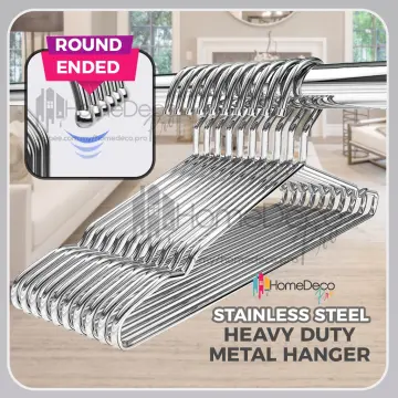 5pcs Clothes Hangers Heavy Duty Metal Strong Non-Slip Clothing