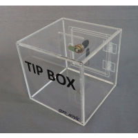 Tip Box สีใส ขนาด 15x15x15 ซม.