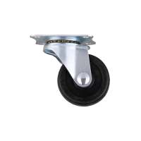 ลูกล้อ RUBBER FITT 199050 แป้นหมุน 2 นิ้วRUBBER SWIVEL CASTER FITT 199050 2" BLACK **บริการเก็บเงินปลายทาง**