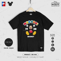 [ส่งฟรี] เสื้อยืด Mickey Mouse มิกกี้เมาส์ รุ่น MK-046 ลิขสิทธิ์แท้ วอลต์ ดิสนีย์ สีดำ เสื้อ Disney แท้ [M,L,XL,2XL]