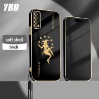 เคสสำหรับหัวเหว่ยโทรศัพท์ YBD Huawei Y7A Y6P Y8P 2020 Y9S Huawei Enjoy 20 SE นสูงแบบมินิมอลลิสต์เคสนิ่มพร้อมฟรีสายคล้อง