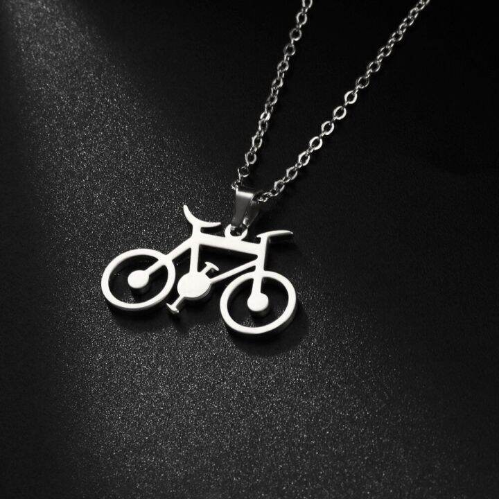 jdy6h-stainless-steel-necklace-for-women-man-classic-bicycle-gold-color-choker-pendant-necklace-engagement-jewelry-gift