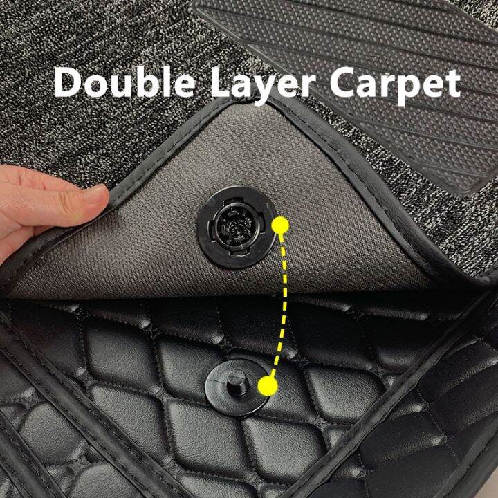 2Layers Carpet 2022 All New Honda HRV Car Floor Mat (2015Present) PU