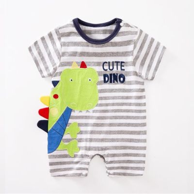 Baby solid color baby clothes 100 cotton short sleeve pullover