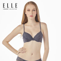 บรามีโครง Elle Lingerie Moulded Bra บรามีโครง แต่งลูกไม้ - LB7533