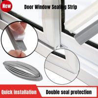 Self Adhesive Sliding Door Window Sealing Strip U Type Soundproof Acoustic Foam Seal Tape Dustproof Weather Stripping Gap Filler