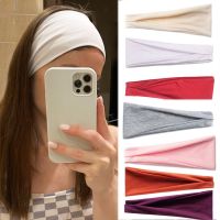 【CC】✱  Headband Color Wide Turban Twist Knitted Cotton Sport Hairband Twisted Headwrap Hair Accessories