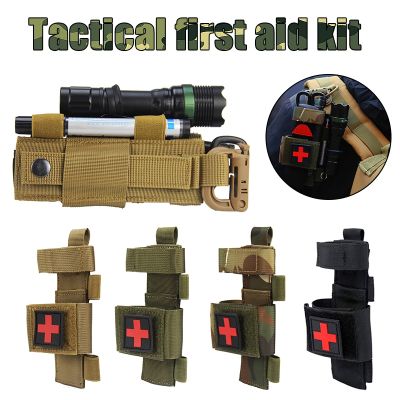 Tactical First Aid Kit Hanging Bag Multi-Function CAT Tourniquet Bag Fast Hemostasis Medical Shear Scissors Cover Molle Pouch