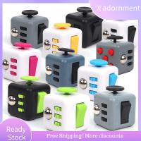 X ADORNMENT ของขวัญสำหรับผู้ใหญ่สำหรับเด็ก Magic Cube บรรเทาความวิตกกังวล สร้างสรรค์ ของเล่นต่อต้านความเครียด Fidget Cube ลูกเต๋าบีบอัด ออทิสติก