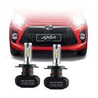 2PC ไฟฉายคาดศีรษะ LED ไฟหน้า H4หลอดไฟสำหรับ Perodua Axia E Spec &amp; G Spec,ปี2014-ปัจจุบัน