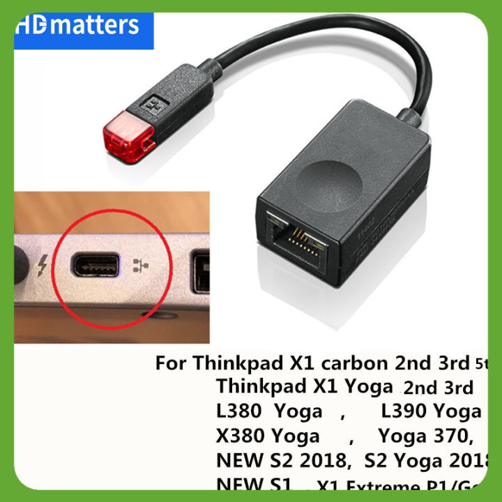 ของแท้สำหรับ-lenovo-thinkpad-x1คาร์บอนต่อขยายอีเธอร์เน็ตสายเคเบิลอะแดปเตอร์-rj45-4x90q84427-04x6435-4x90j31060-01yu026