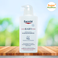 Eucerin baby wash&amp;shampoo 400 มล ยูเซอริน เบบี้วอช แอนด์ แชมพู ทำความสะอาดผิวหน้า ผิวกายและเส้นผม