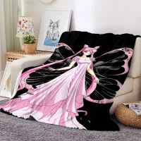 Sailor Moon Animation Blanket Sofa Office Nap Air Conditioning Flannel Soft Keep Warm Customizable DD