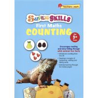 Super skills first math numbers counting super skills series Singapore kindergarten childrens mathematical number sense training 3-year-old children learn to count English original imported