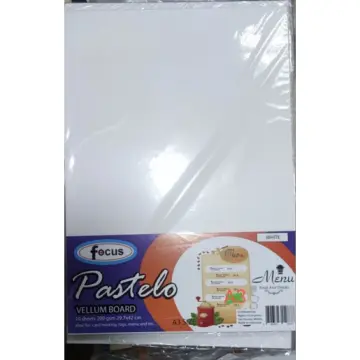 Orange Vellum Board Specialty Board 200gsm size A3 (297mm x 420mm)