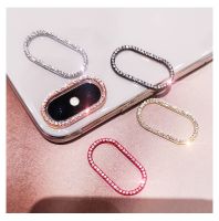 Bling Glitter Diamond Metal Camera Len Protector Ring Cover For iPhone 11 Pro XS Max XR X 7 8 Plus SE 2020 Camera Protector Film