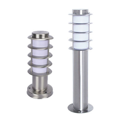Outdoor Waterproof Path Light,L30cm L45cm Stainless Steel White Acrylic Shade Outdoor Post Lamp,Rust-proof E27 Pillar Lighting
