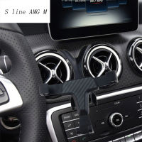 Car Styling Phone Holder For Mercedes Benz CLA C117 GLA X156 Air Conditioning Vent frame covers Stickers Stand Clip Mount Trim