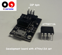 Programming board with ATtiny13A DIP Socket Development board support ISP 6pin 5V USB power supply