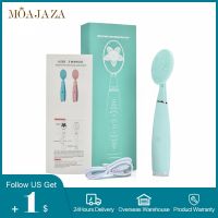 ZZOOI Mini Electric Facial Cleaning Brush Sonic Vibrator Waterproof Pore Cleaner Face Brush Washing Massage Silicone Beauty Skin Care