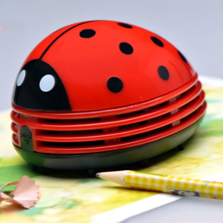 SAWU Mini Ladybug Vacuum Cleaner Desktop Coffee Table Vacuum Cleaner Dust Collector for Home