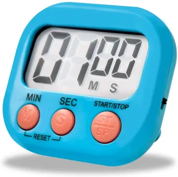 6 Pack Small Digital Kitchen Timer Magnetic Back and ON/Off Switch,Minute  Second Count Up Countdown (Multicolored)