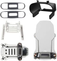 (3-In-1) ต่ออุปกรณ์ลงจอด + ที่ยึดใบพัด + ที่ที่บังแสงอาทิตย์เลนส์สำหรับ DJI Mini 2 /Mini Se/ Mini 2 Se/mavic อุปกรณ์เสริมขนาดเล็ก