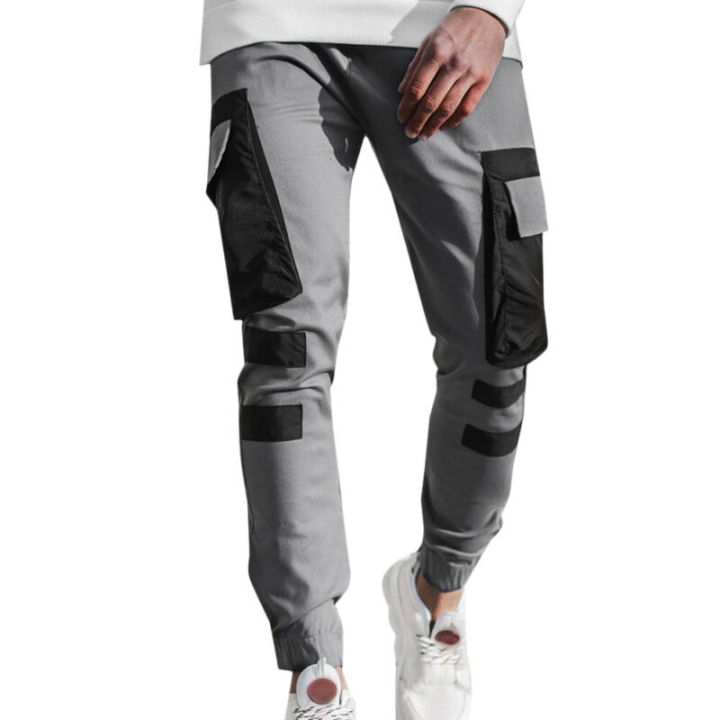 2021Mens Cargo Trousers Slim Fit Jogging Joggers Combat Works Tracksuits Bottom Pant