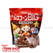 Date mới Ngũ cốc Nissin Big vị socola gói 200g màu nâu hàng Nhật Bản nội