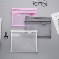 ✥ A5 Mesh Zipper Pouch Document Bag Waterproof Zip File Folders School Office Supplies Pencil Case 1 PC Cosmetic Makeup Bags