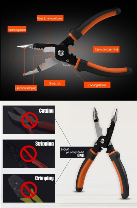 sheffield-pliers-multi-function-tool-5-in1-electrician-needle-nose-pliers-wire-stripping-cutter-crimping-pliers-s035057