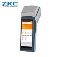 ZKC5501 Portable handheld parking ticket machine android pos terminal with printer Megaphones