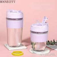 【hot】△¤☜ Glass Cup Female Drinks With Lid Drinking