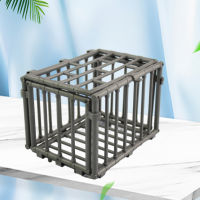 BolehDeals 1:6 Scale Cage Model Toy Miniature Silver Clip-Type 1 Piece DIY Model Toy Toolbox Square Mesh Baskets Model for Handmade Model Room Childre