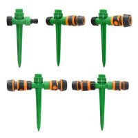 Garden Rotating Sprinkler Support 1/2 3/4" Plastic Spike Inserting Ground Garden Hose Watering Rotating Vortex Sprinkler Adapter Watering Systems  Gar