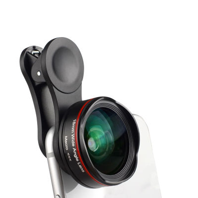 Andoer 5K Ultra HDเลนส์กล้องสมาร์ทโฟน18มม.128 ° มุมกว้าง15X Macroเลนส์ติดกล้องโทรศัพท์Distortionless Universalคลิปเข้ากันได้กับiPhone Samsung Huaweiสมาร์ทโฟนTH