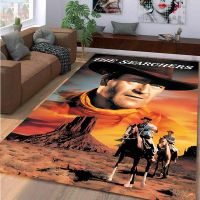 ∈⊙✿ Cowboys John Wayne Retro Print rug Living Room Soft Bathroom Mat Room Decoration Carpet Bedroom Door Mat Area