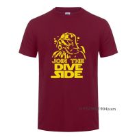 Join The Dive Dark Side Scuba Diving Underwater T-Shirt Cotton T Shirts Funny Birthday Gift For Men Dad Father Husband Friend