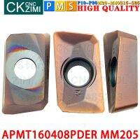 APMT160408PDER MM205 APMT 160408 PDER ใส่คาร์ไบด์เครื่องบดไหล่สี่เหลี่ยมเม็ดมีดกลึง CNC เครื่องมือที่จัดทำดัชนีได้สำหรับสแตนเลส